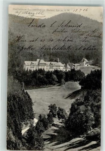 Kandern 1901 Luisenheim