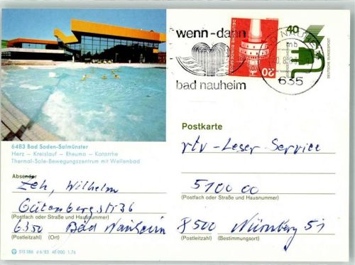 Salmünster Thermalbad Sole Bewegungszentrum Schwimmbad Wellenbad Herz Kreislauf Rheuma Katarrhe