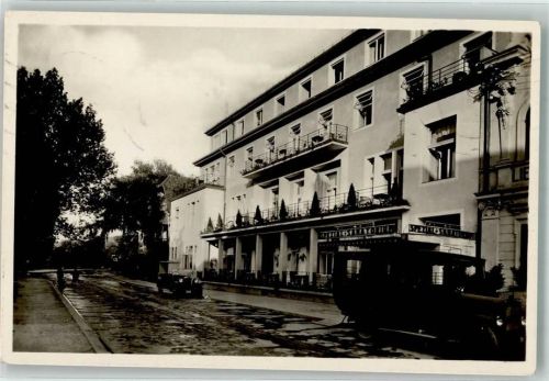Usti nad Labem 1933 Sanatorium Píštany Pistian Omnibus Auto Oldtimer