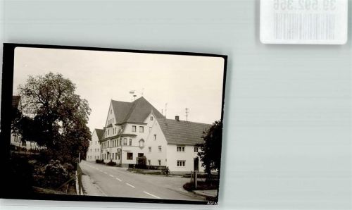 Langenneufnach Gasthaus zur Post Foto Original aus Archiv eines Ansichtskartenverlags Ort handschriftlich