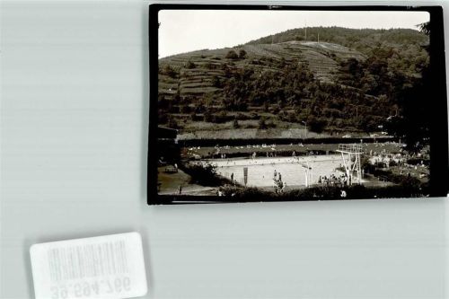 Bühlertal Ort handschriftlich Schwimmbad Foto Original aus Archiv eines Ansichtskartenverlags