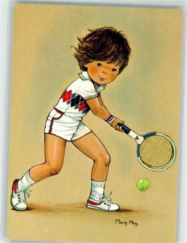 1986 Serie Mary May Nr. 539/3 Kind Tennisschläger