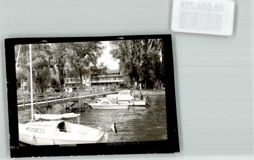 Gaienhofen Hotel Höri mit Bootsanleger am Untersee Foto Original aus Archiv eines Ansichtskartenverlags Ort handschriftlich