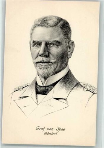 Portraitzeichnung Admiral Graf von Spee Stengel & Co. 49180