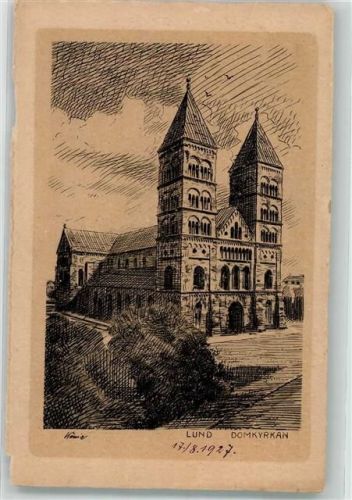 Lund Künstlerkarte Dom Kirche