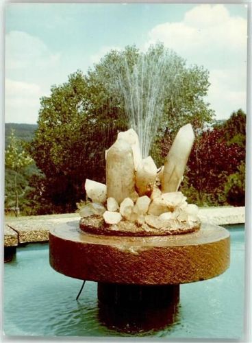 Fischbach Denkmal Edelsteinbrunnen Ort handschriftlich Foto Original aus Archiv eines Ansichtskartenverlags