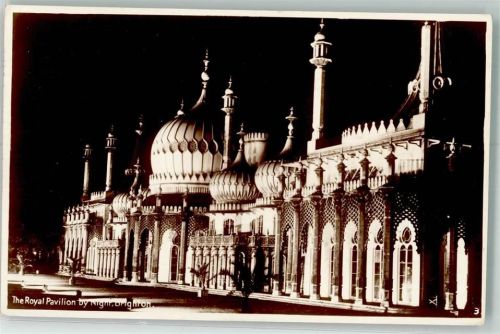 Brighton 1956 Schloss Royal Pavilion Nacht