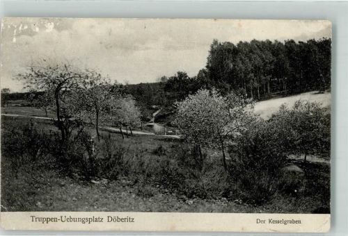 Döberitz 1910 Der Kesselgraben Truppenübungsplatz