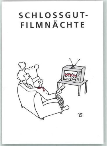 Münsingen Gasthaus Schlossgut-Filmnächte Film Werbe AK