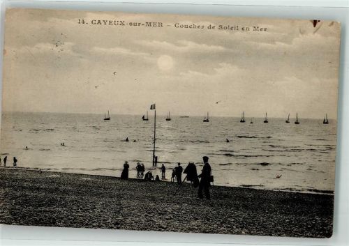 Cayeux-sur-Mer 1918 Sonnenuntergang