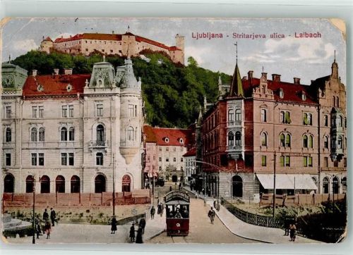 Ljubljana 1923 Straßenbahn Burg