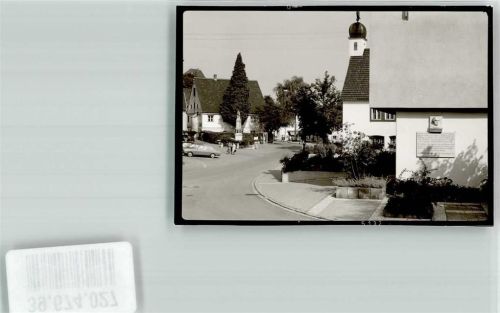 Grönenbach Denkmal Ort handschriftlich Foto Original aus Archiv eines Ansichtskartenverlags