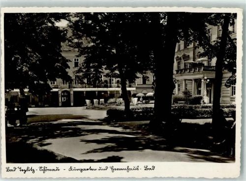 Lazne Teplice nad Becvou 1941 Kurgarten Kurhaus Foto AK