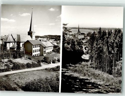 Hendungen mit Kirche St. Alban und Landschule