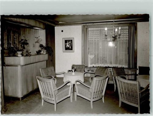 Rettenberg Gasthaus Engel Gaststube Foto Orginal aus Archiv eines Ansichtskartenverlags Ort handschriftlich