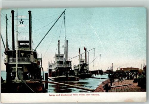 New Orleans Hafen Missiossippi River Boats