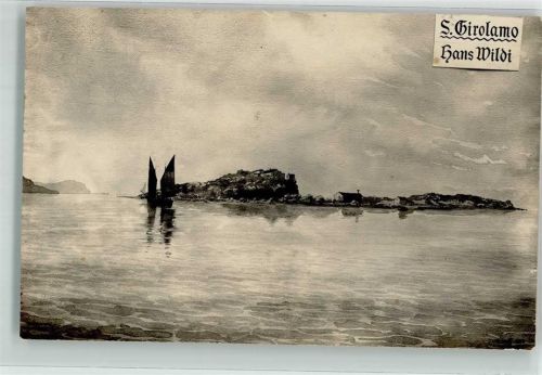 San Girolamo See Segelboot sign. Wildi