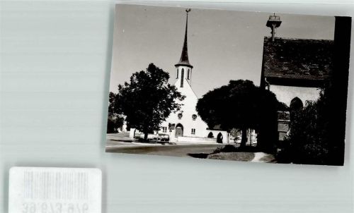 Saulgau Kirche Ort handschriftlich Foto Original aus Archiv eines Ansichtskartenverlags