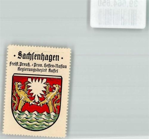 Sachsenhagen Wappensammelmarke Kaffee Hag