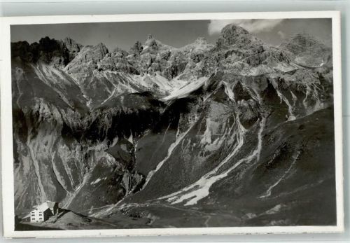 Kemptner Hütte Foto Orginal aus Archiv eines Ansichtskartenverlags Ort handschriftlich