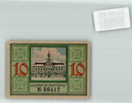 Ohrdruf 1921 10 Pfennig Gutschein No. 88412