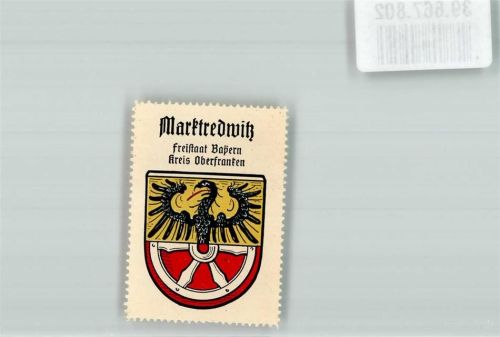 Marktredwitz Wappen Freistaat Bayern Kreis Oberfranken