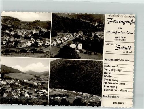 Schuld Feriengrüße