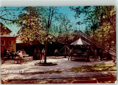 Varel Foto Original aus Archiv eines Ansichtskartenverlags Kurhaus Mühlenteich Spielplatz Ort handschriftlich