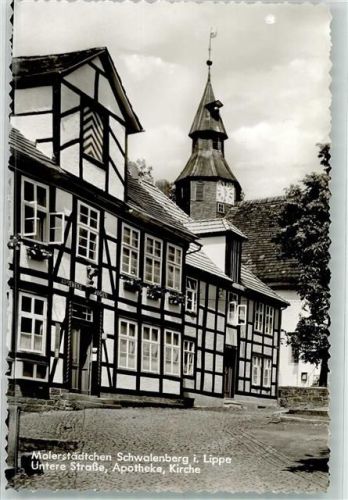 Schieder-Schwalenberg Untere Straße Apotheke Kirche