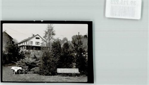 Morlesau Hotel Pension Nöth Garten Bank Tisch Stuhl Ort handschriftlich Foto Original aus Archiv eines Ansichtskartenverlags