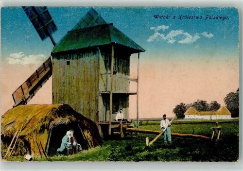 1917 Windmühle Tracht Feldpost WK I