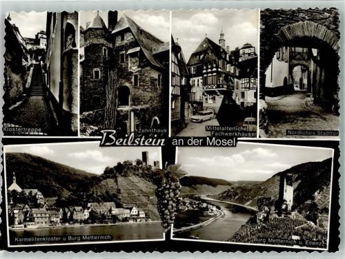 Beilstein Klostertreppe Zehnthaus Mittelalterliche Fachwerkhäuser Nördliches Stadttor Karmelizenkloster Burg Metternich Ellenz Auto