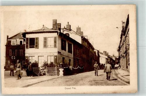 Grandpre 1915 Feldpost WK I Schwimmbad Krankenhaus Kriegslazarett Rotes Kreuz