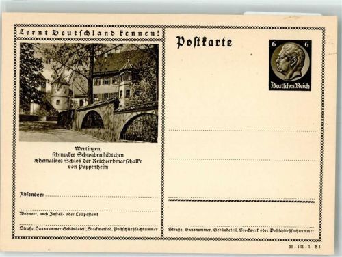 Wertingen Schloss von Pappenheim