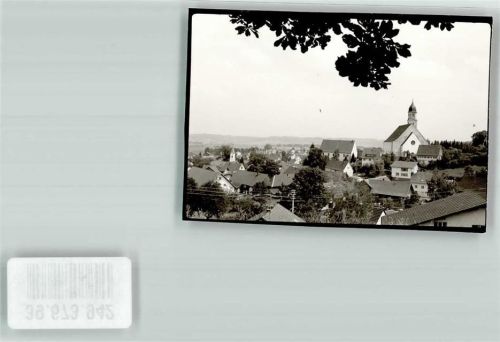 Grönenbach Kirche Ort handschriftlich Foto Original aus Archiv eines Ansichtskartenverlags