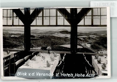 Adenau Veranda des Hotels Hohe Acht Foto Original aus Archiv eines Ansichtskartenverlags