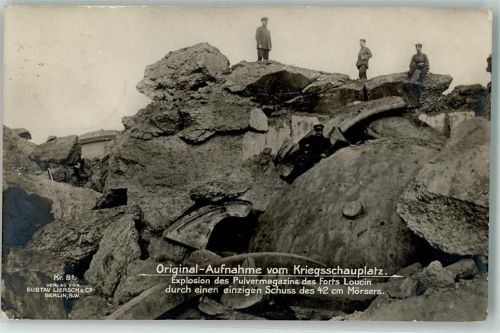 Ans 1916 Explosion des Pulvermagazins des Forts Loucin