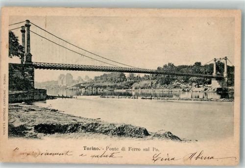 Torino Ponte di Ferro sul Po