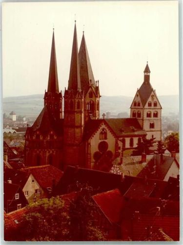 Gelnhausen Marien- Kirche Ort handschrfitlich Foto Original aus Archiv eines Ansichtskartenverlags