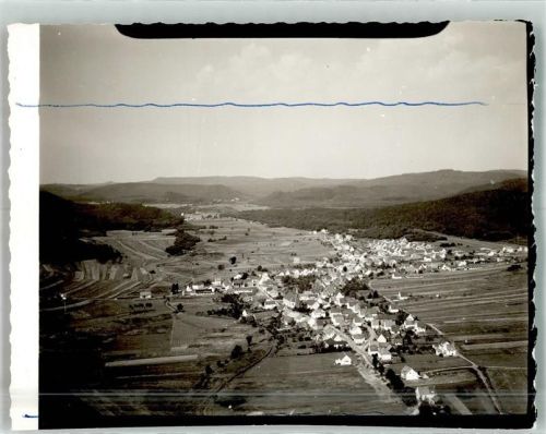 Saarbacherhammer Fliegeraufnahme Ort handschriftlich Foto Original aus Archiv eines Ansichtskartenverlags