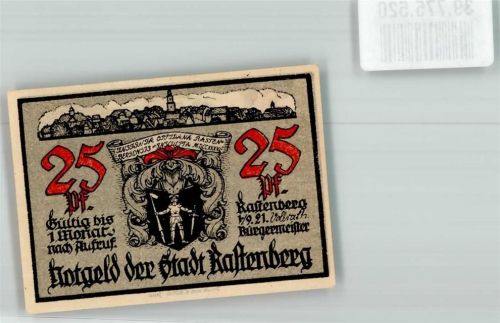Rastenberg 1921 25 Pf. Kötschau Aufgang zum Friedhof