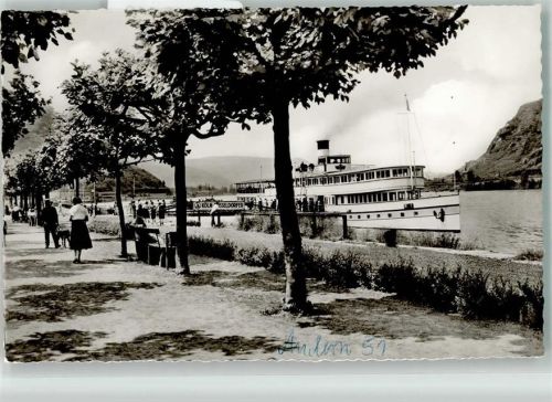 Andernach Dampfschiff Vaterland Rheinpromenade