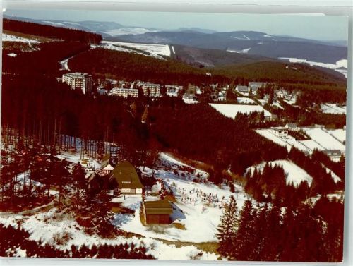 Winterberg Winter Fliegeraufnahme Ort handschriftlich Foto Original aus Archiv eines Ansichtskartenverlags
