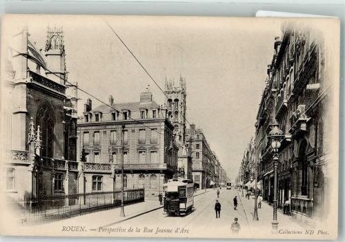 Rouen Straßenbahn rue Jeanne d´Arc