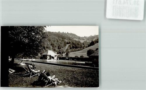 Schönau Foto Original aus Archiv eines Ansichtskartenverlags Schwimmbad Ort handschriftlich