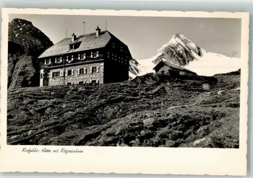 Krefelder Hütte Foto AK Hüttenstempel