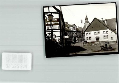 Schwalenberg Gasthaus Berggarten an der Brauergildestraße Foto Original aus Archiv eines Ansichtskartenverlags Ort handschriftlich