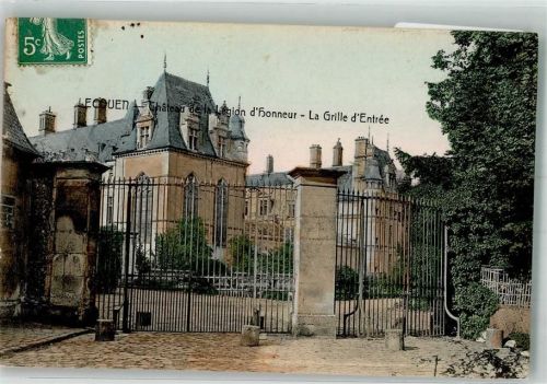 Ecouen 1909 Schloss Chateau de la Legion d´Honneur Breifmarke Bildseite