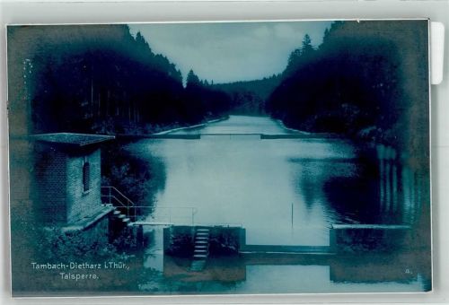 Tambach-Dietharz Talsperre Trinks-Postkarte