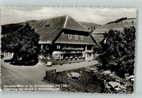 79263 W7809 Altsimonswald Foto AK Gasthaus zur Sonne